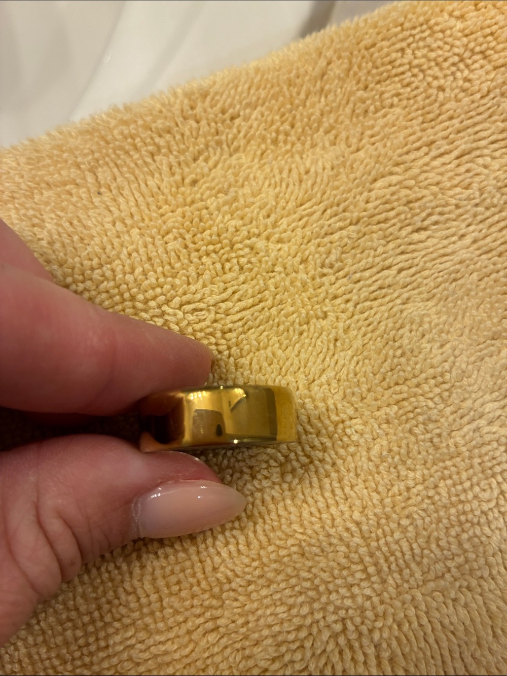 Oura Gold Tone Ring Accessory
